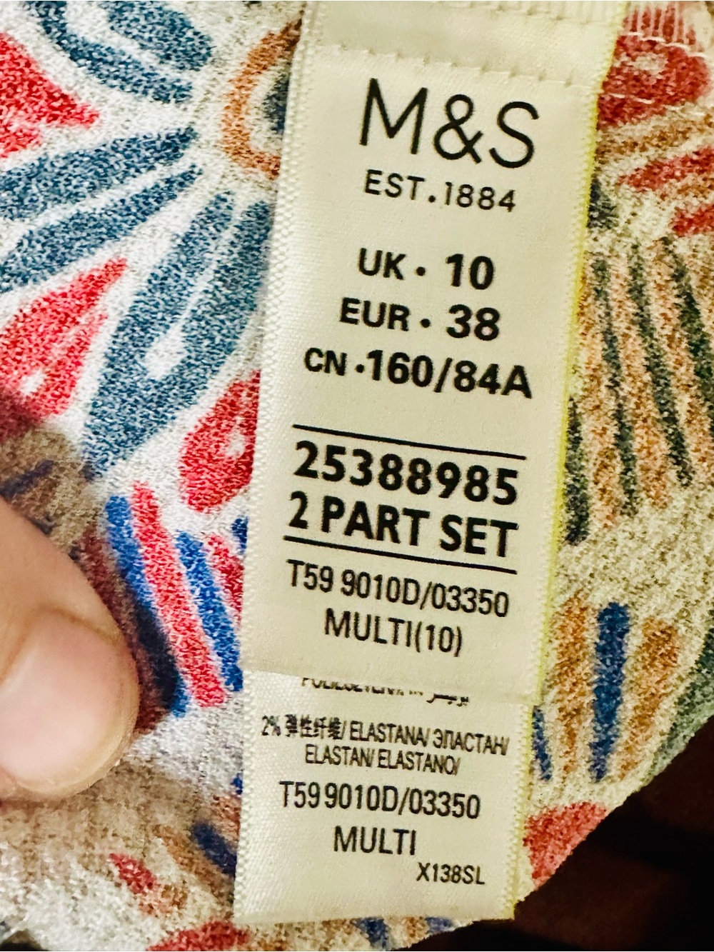 M&S Collection Geometric Floral Print Sheath Dress UK 10 - Picture 6 of 7